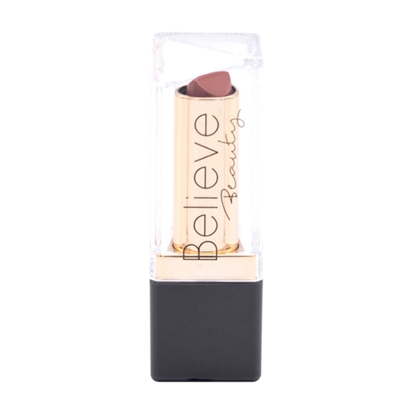 *3/15* NEW Believe Beauty Satin Crush Lipstick Moroccan Spice Red Brown - Picture 2 of 6